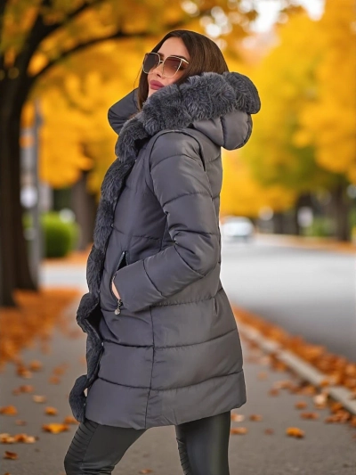 Royalfashion Damenjacke mit abnehmbaren Ärmeln