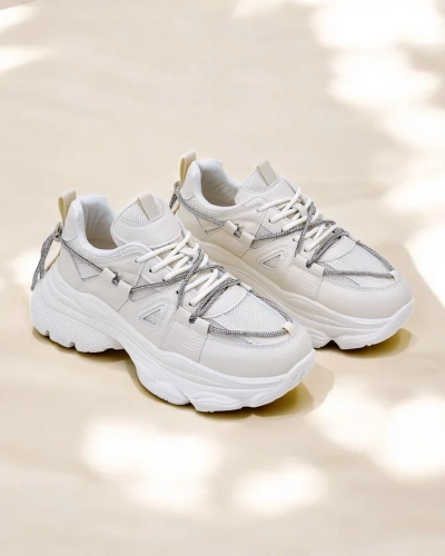 Royalfashion Damen Sneaker mit dicker Sohle Reterri
