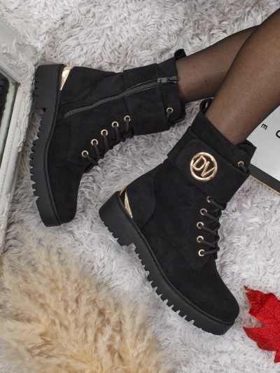 Damen Worker Boots mit Verzierungen Lorice