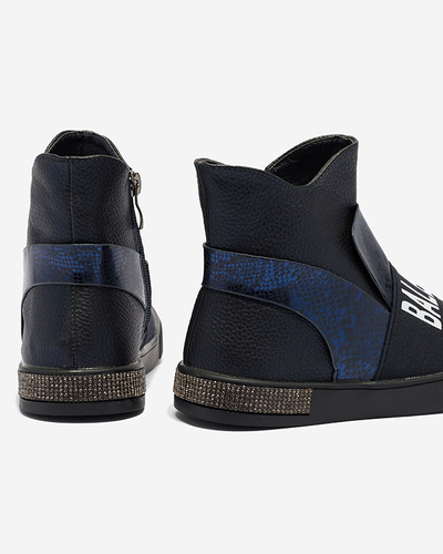 Marineblaue Mädchenstiefel Doubnic- Footwear