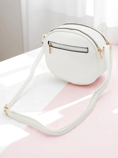 Royalfashion Kleine Damen-Rundhandtasche aus Eco-Leder Riva Circle