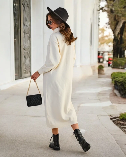 Жіночий довгий светр-сукня Royalfashion