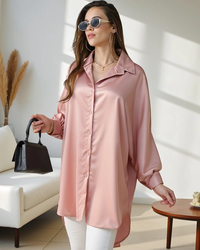 Royalfashion Langes Oversized-Hemd für Frauen