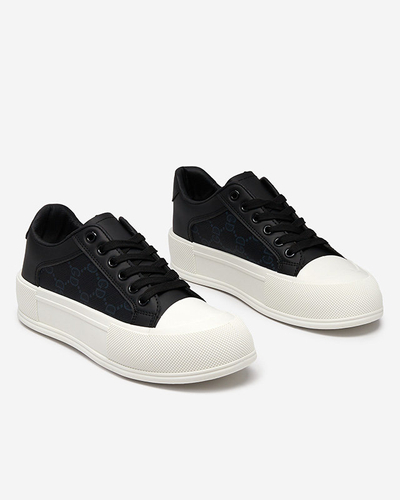 Чорні жіночі кросівки з вставками Jeride