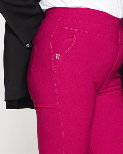 Fuchsia Damen-Treggings in ÜBERGRÖSSE - Kleidung