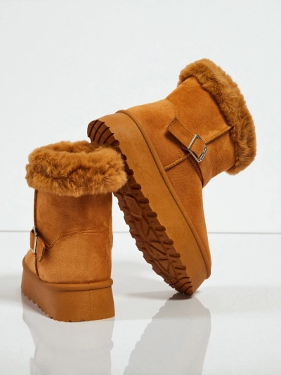 Royalfashion Kurze Damenstiefel a'la Schneestiefel Myrelle