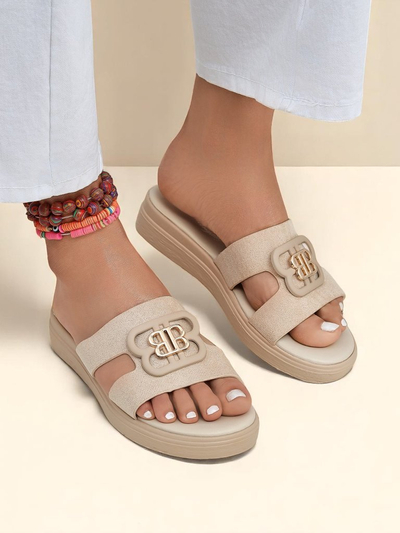 Royalfashion Damen Pantoletten mit flacher Sohle ChicStep