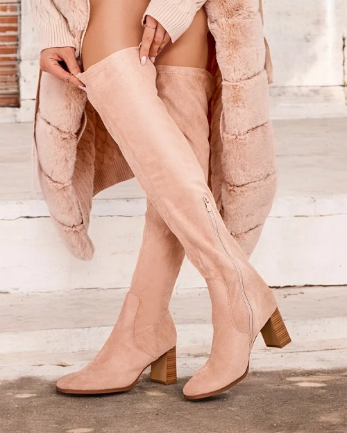 Жіночі чоботи з високими шкарпетками Royalfashion Vecce