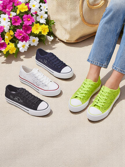 Royalfashion Damen Perforierte Sneaker Nizzet