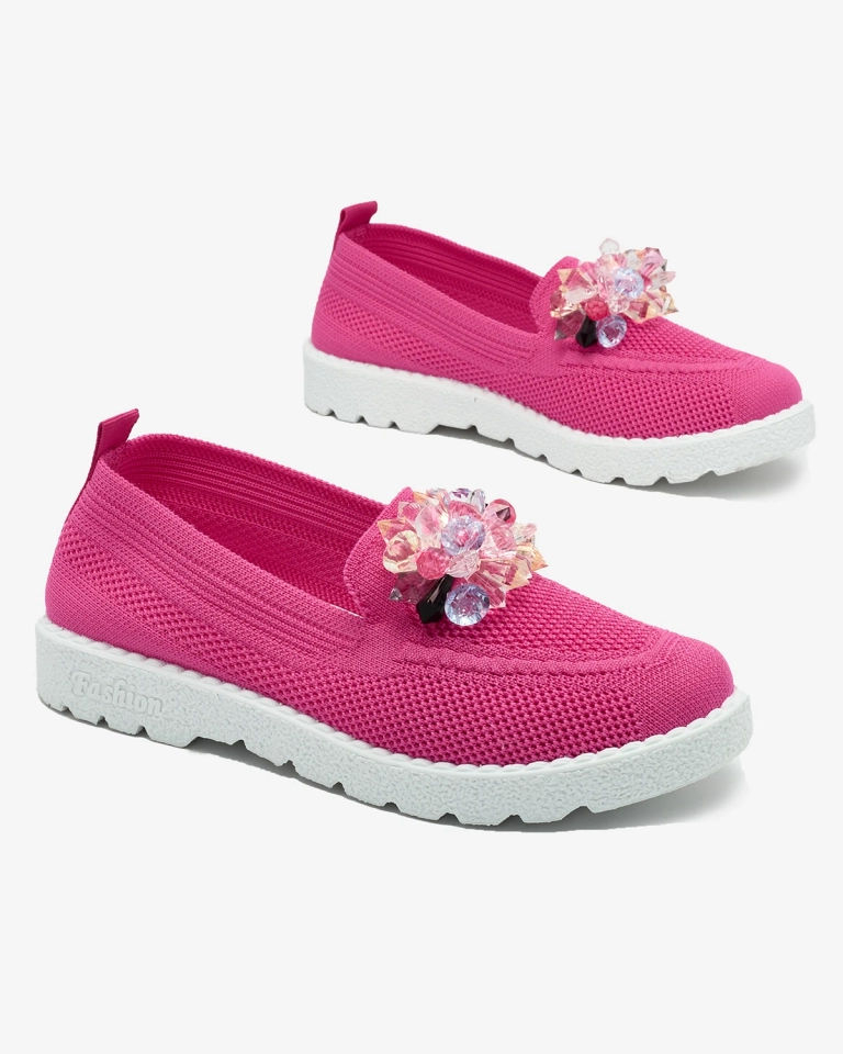 Royalfashion Fuchsia Damen verzierte Halbschuhe Enweta