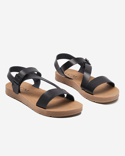 Canni schwarze Damensandalen - Schuhe