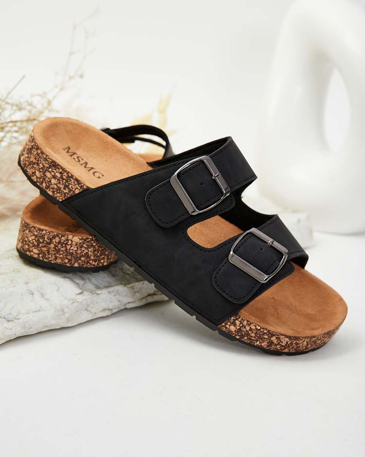 Royalfashion Herren Flip-Flops mit Schnallen Foumyn