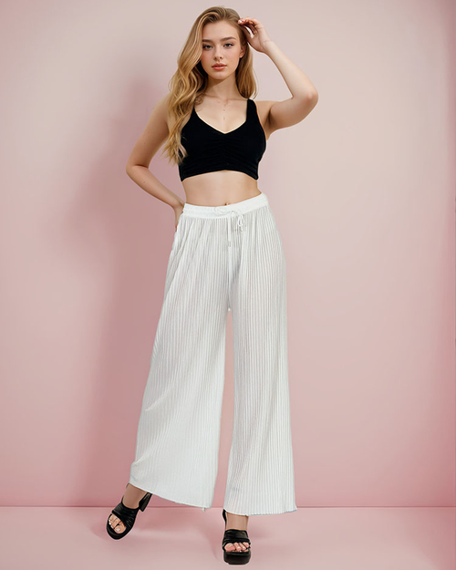 Жіночі широкі плісировані штани Royalfashion