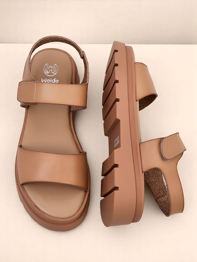 Royalfashion Damensandalen mit dickerer Sohle Otvanna