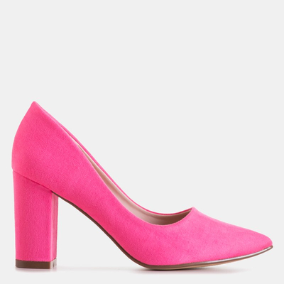 Neonrosa Pumps für Damen mit höherem Absatz Madelina - Schuhe