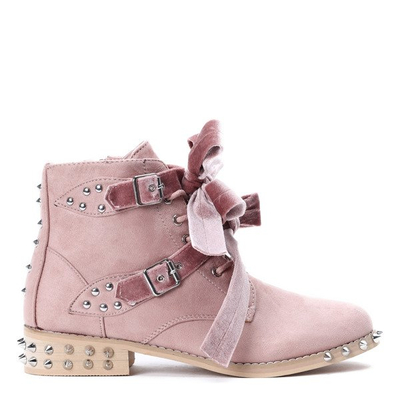 Pink bags with Paisley studs - Footwear