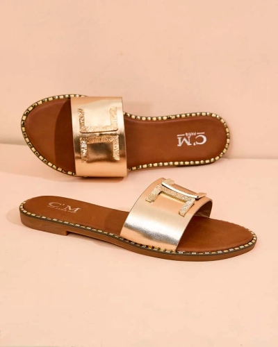 Royalfashion Damen Solof flache Sohle Flip-Flops