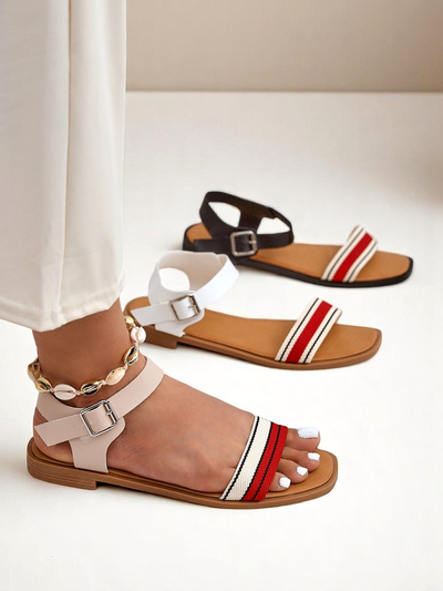 Royalfashion Damensandalen mit flacher Sohle Naya