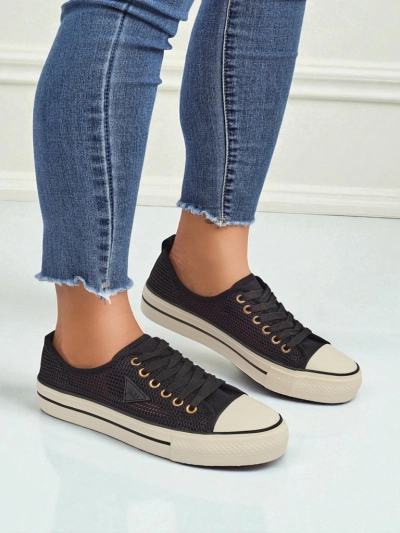 Royalfashion Damen-Lochmuster-Sneaker Rebbse