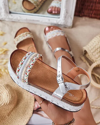 Royalfashion Damen bestickte Mussir-Sandalen