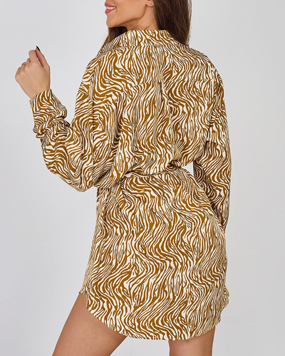 Royalfashion Damen-Minikleid mit Zebramuster a'la