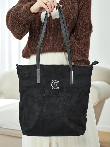 Жіноча сумка-шопер Caryenne з екозамші