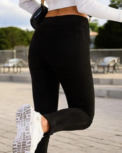 Royalfashion Damen Leggings a'la suede
