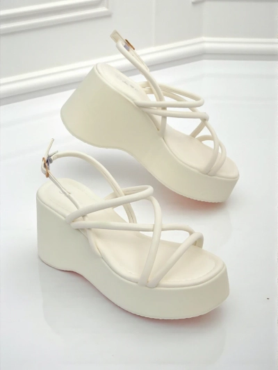 Royalfashion Damen Keilsandalen Skyline Straps