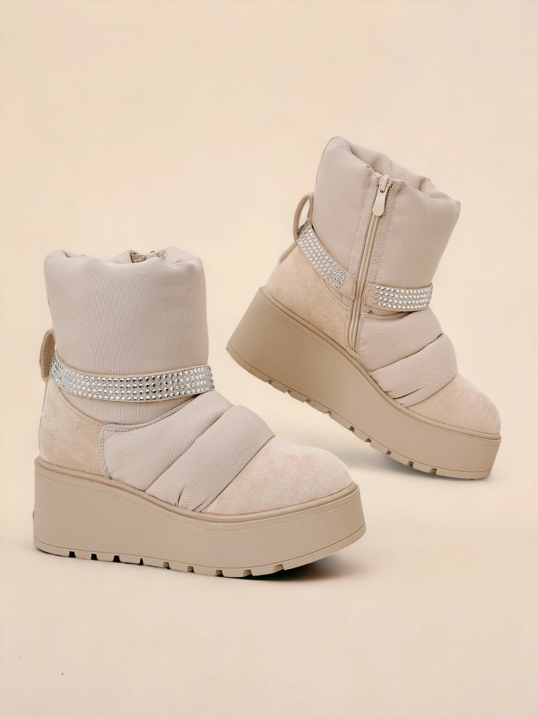 Royalfashion Damen Keilabsatz Schneestiefel Renosi