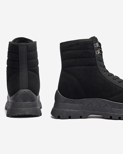 Isolierte Damen-Trapper-Stiefel in Schwarz Wosser- Footwear