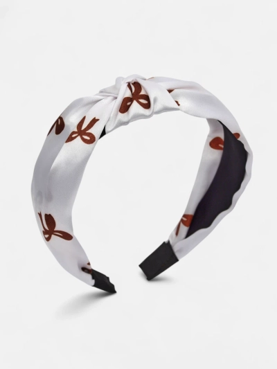 Royalfashion Satin Haarband mit Flechtmuster und Print