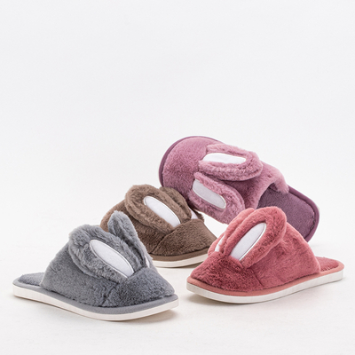 Crolisia braune Damenhausschuhe - Schuhe