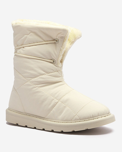 Beige Damenschuhe a'la Schneestiefel Amirfu- Footwear