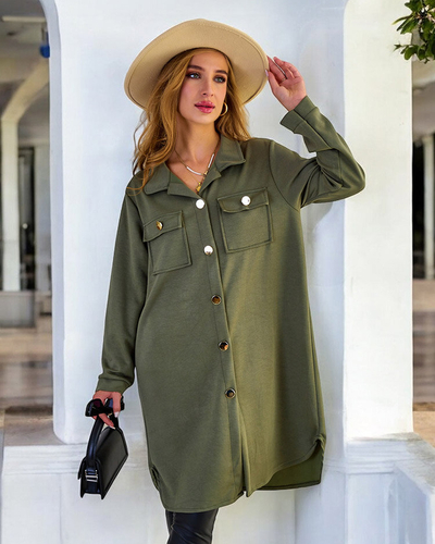 Royalfashion Women's Shirt Type Coat