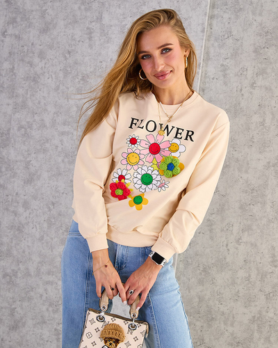 Royalfashion Women's Cotton Thin Print Sweatshirt