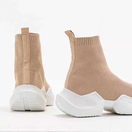 OUTLET Високе бежеве жіноче спортивне взуття Fisa - Взуття