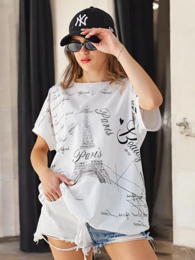 Royalfashion Baumwoll Damen T-Shirt Guten Paris