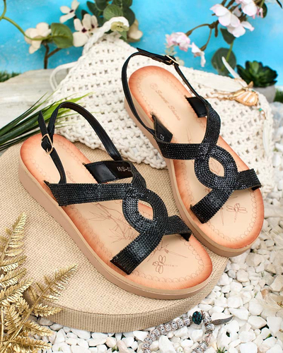 Royalfashion Damen Elova Zirconia Sandalen
