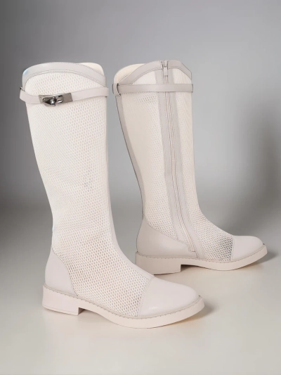 Royalfashion Hohe durchlässige Damen-Stiefeletten Ovittole