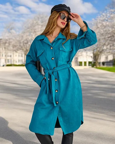 Royalfashion Women's Shirt Type Coat