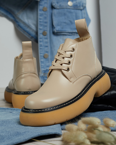 Damenstiefel in Beige Tarraf- Footwear