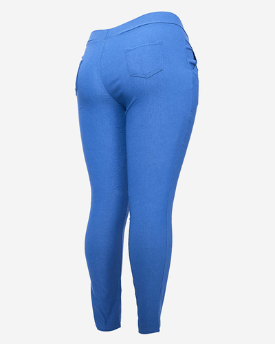 Blaue Damen-Teggings-Hose PLUS SIZE- Bekleidung