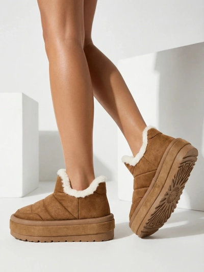 Royalfashion Damen Zoeno kurze Stiefel a'la Schneestiefel