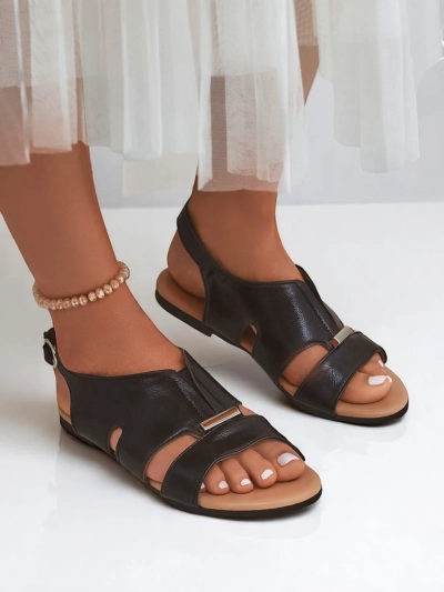Royalfashion Damen Sandalen mit flacher Sohle Solea Comfort