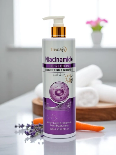 Feuchtigkeitsspendender und aufhellender Körperbalsam mit Niacinamiden GlowNiacin