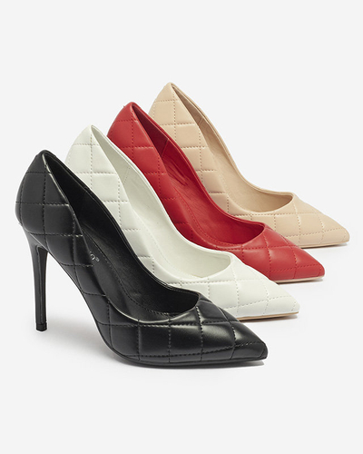 Gesteppte Damenpumps in schwarzer Farbe Duclisa- Footwear