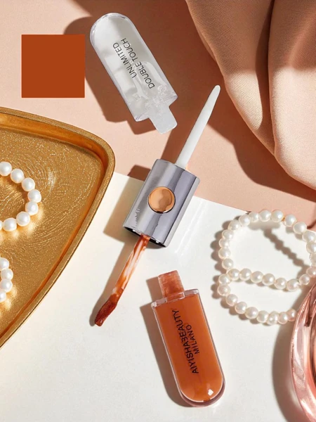 Lippenstift und transparenter Lipgloss 2-in-1 Coral Crush