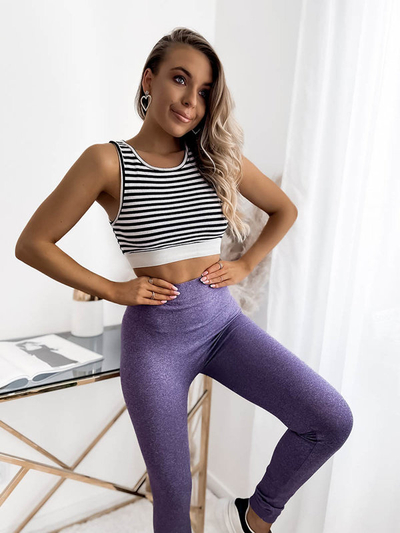 Damen-Leggings in Lila- Kleidung