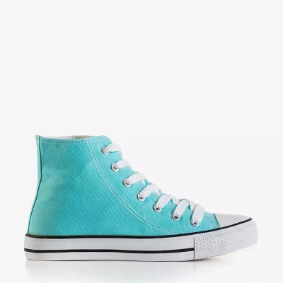 OUTLET High-Top-Sneaker für Damen in Hellblau Antonella - Schuhe