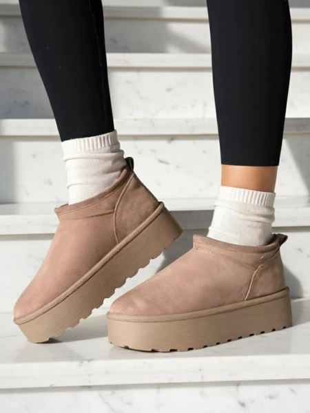 Royalfashion Damen Kurzstiefel a'la Schneestiefel Ozozi